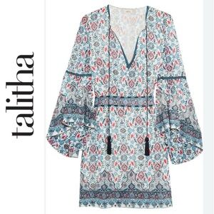 Talitha Collection Maharaja Silk Georgette Mini Dress